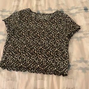 Cheetah print crop top!